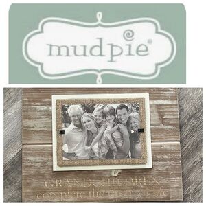 NWT MudPie Grand Circle Of Life Naturally Distressed Decorative Photo Frame